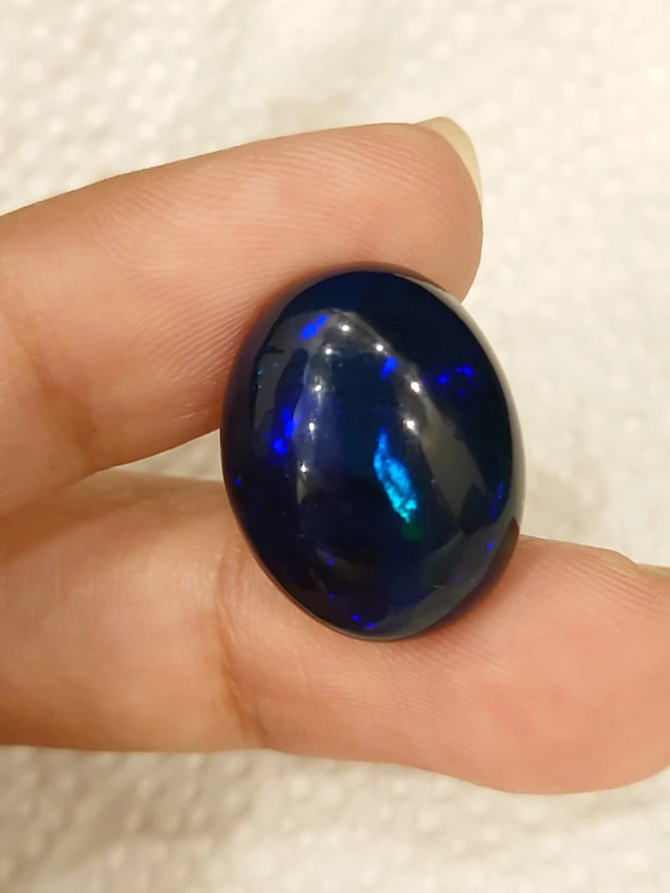 11ct Natural Black Opal Loose Gemstone from Ethiopia — view 4